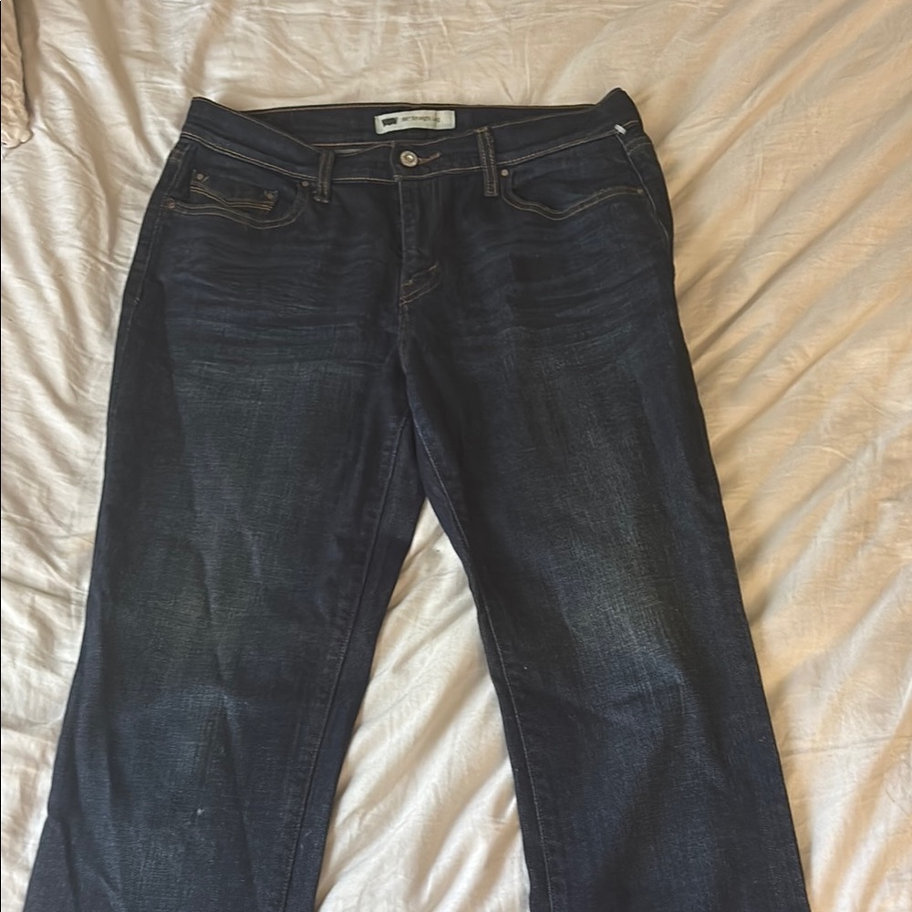 Levis 505 Blue Jeans Straight Leg